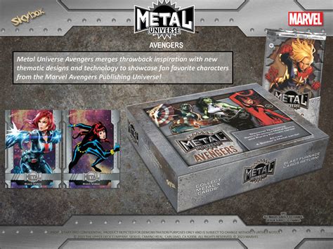 2024 upper deck marvel metal universe avengers hobby box|metal universe trading cards hobby box.